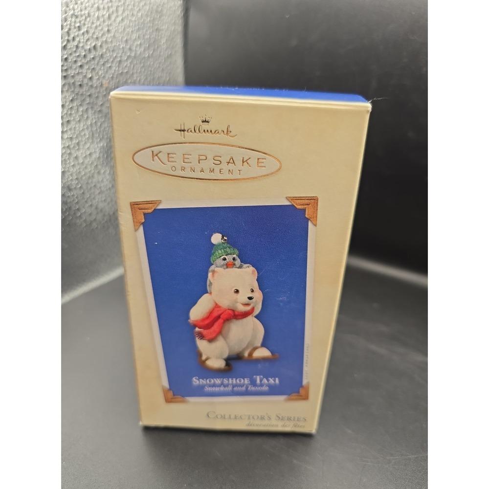 2003 Hallmark Keepsake Ornament - Snowshoe Taxi, Snowball & Tuxedo